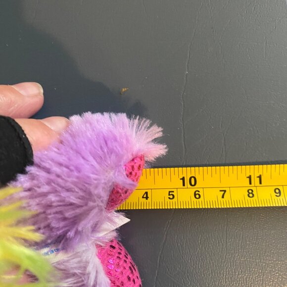 Hug & Luv Rainbow Purple Unicorn Plush Stuffed Animal Toy 9.5” Long Soft Cuddly - Picture 7 of 7